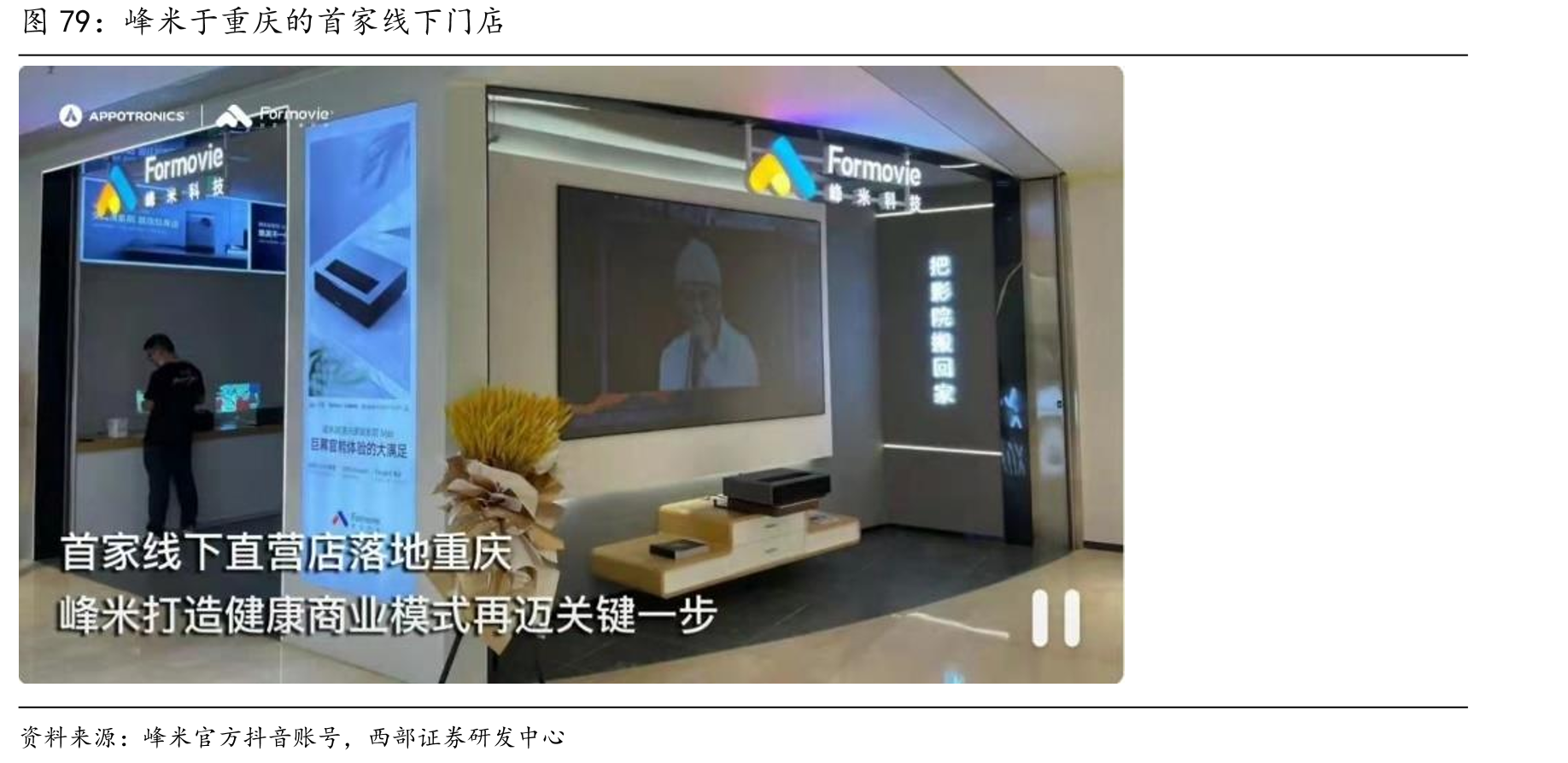 峰米于重庆的首家线下门店