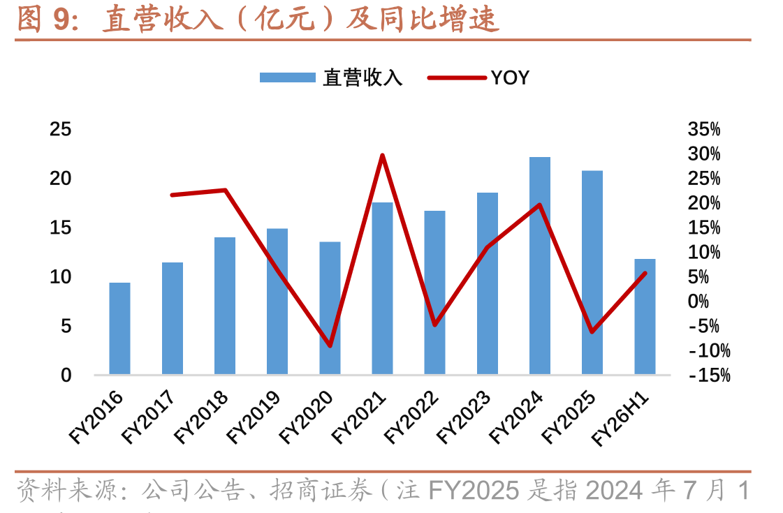 2020-2025各品牌收入或终端零售规模（亿元）_第3页