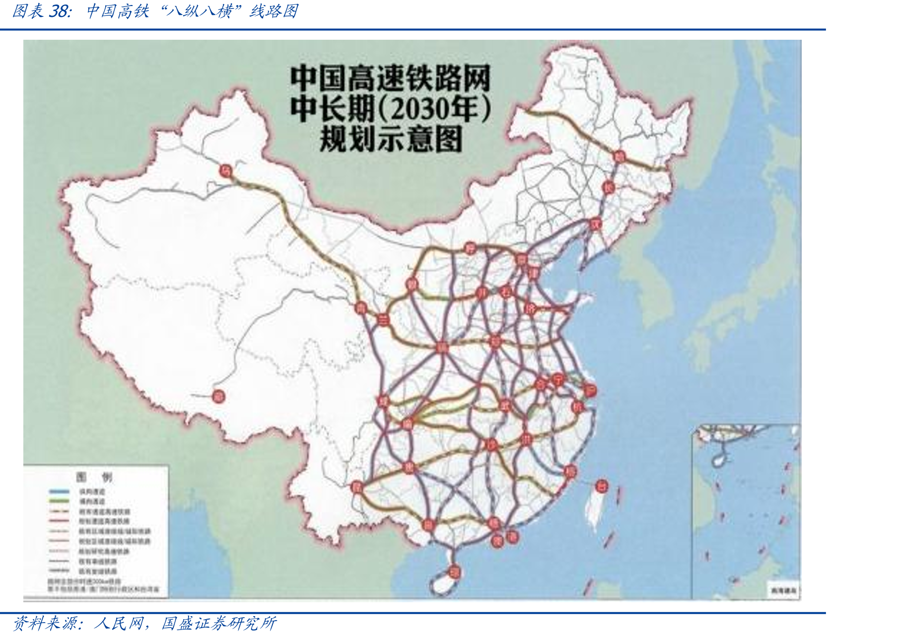中国高铁“八纵八横”线路