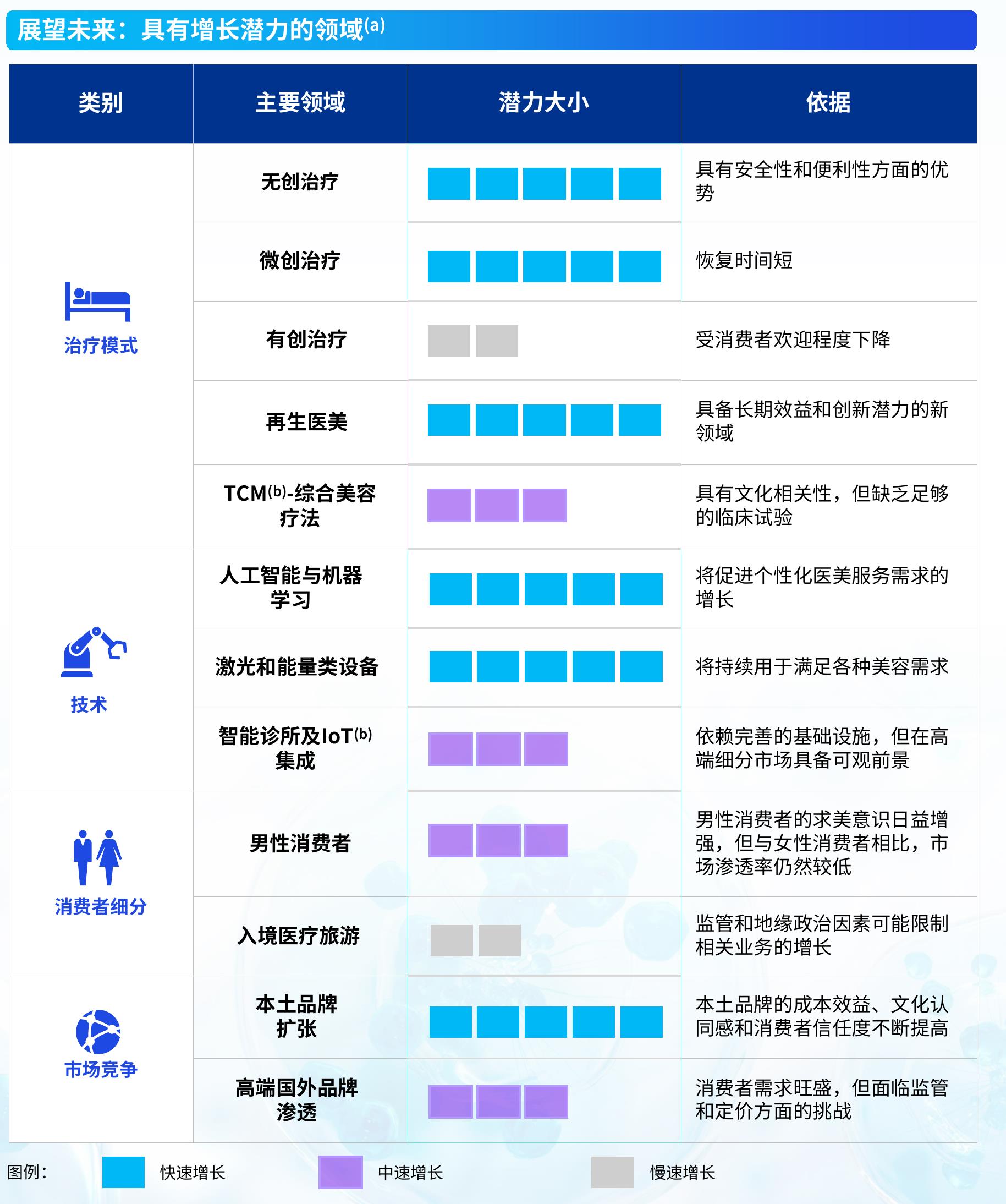 展望未来：具有增长潜力的领域(a)