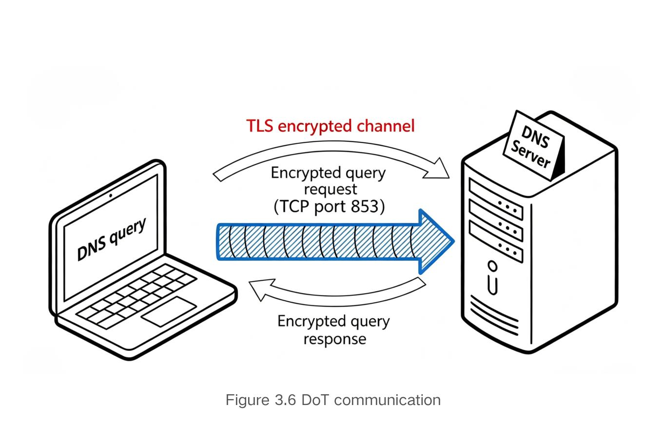 Figure 3.6： DoTcommunication