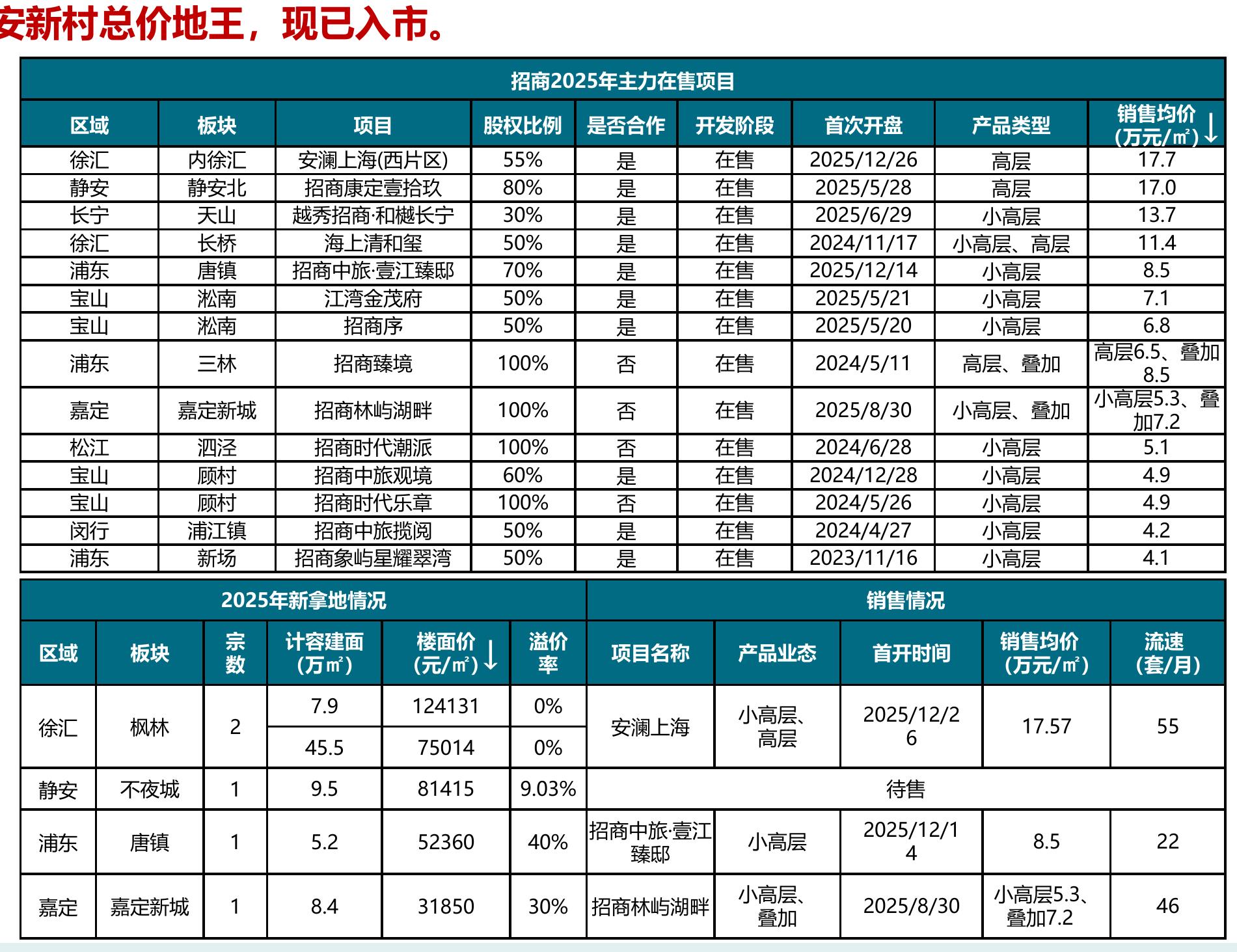 2025年上海市项目累计销售面积TOP10_第2页