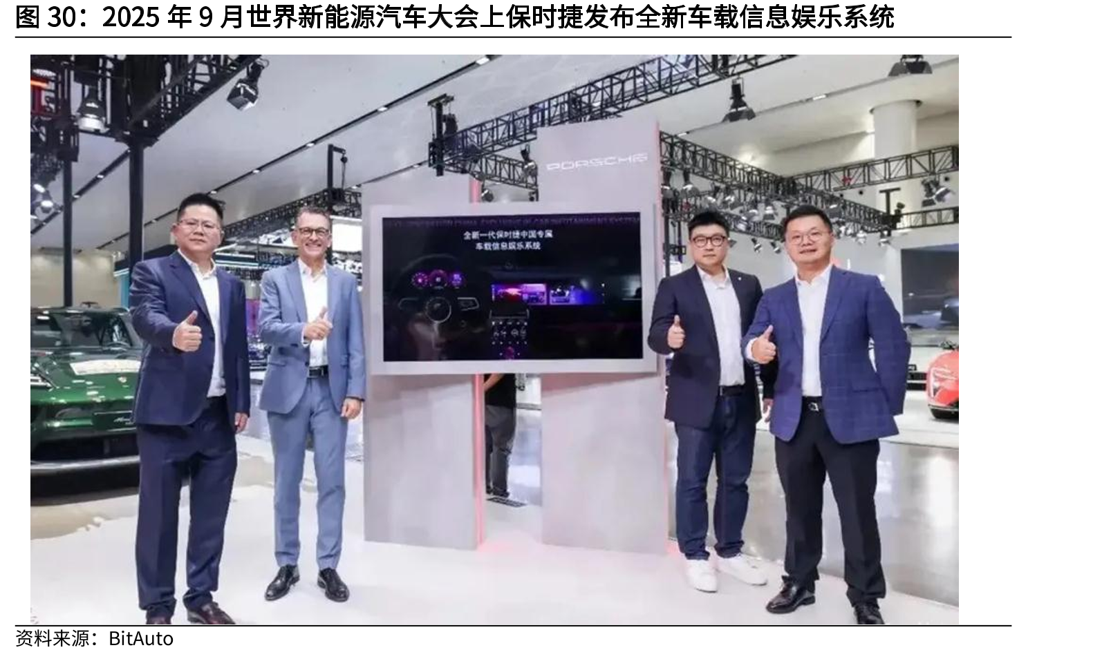 2025年9月世界新能源汽车大会上保时捷发布全新车载信息娱乐系统