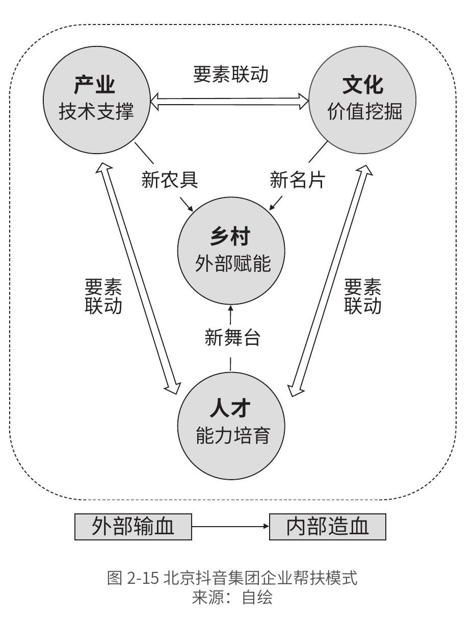 图2-15北京抖音集团企业帮扶模式