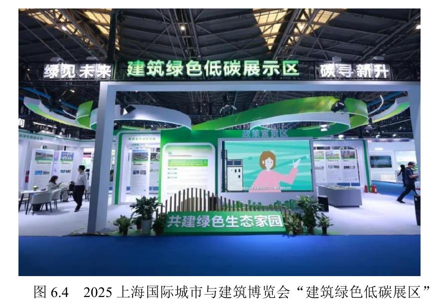 图6.4 2025上海国际城市与建筑博览会“建筑绿色低碳展区”