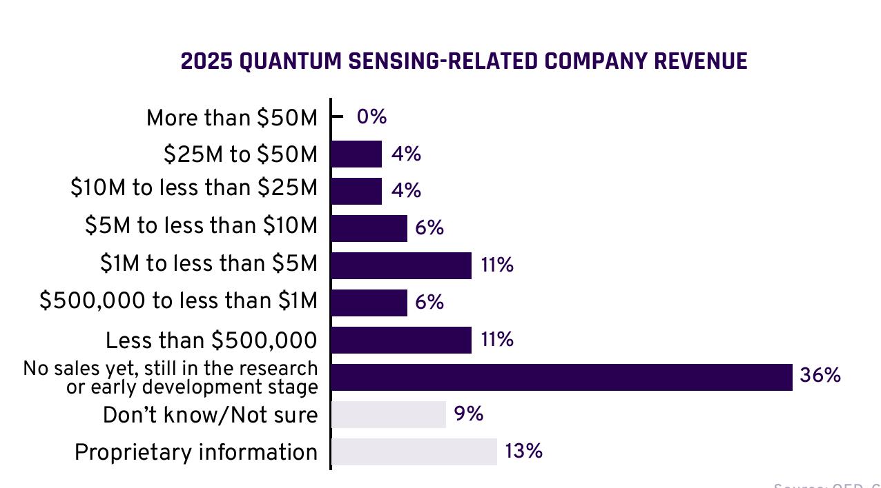 2025 QUANTUM SENSING-RELATED C0MPANY REVENUE