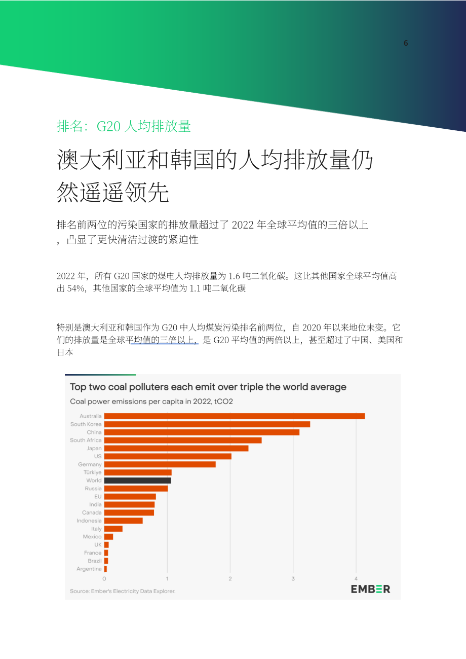 EMBER：2023年二十国集团人均煤电排放量报告（英文版）（14页）.pdf_第7页