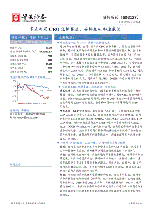 昭衍新药-公司研究报告-多点布局CRO优势赛道安评龙头加速成长-231024（38页）.pdf