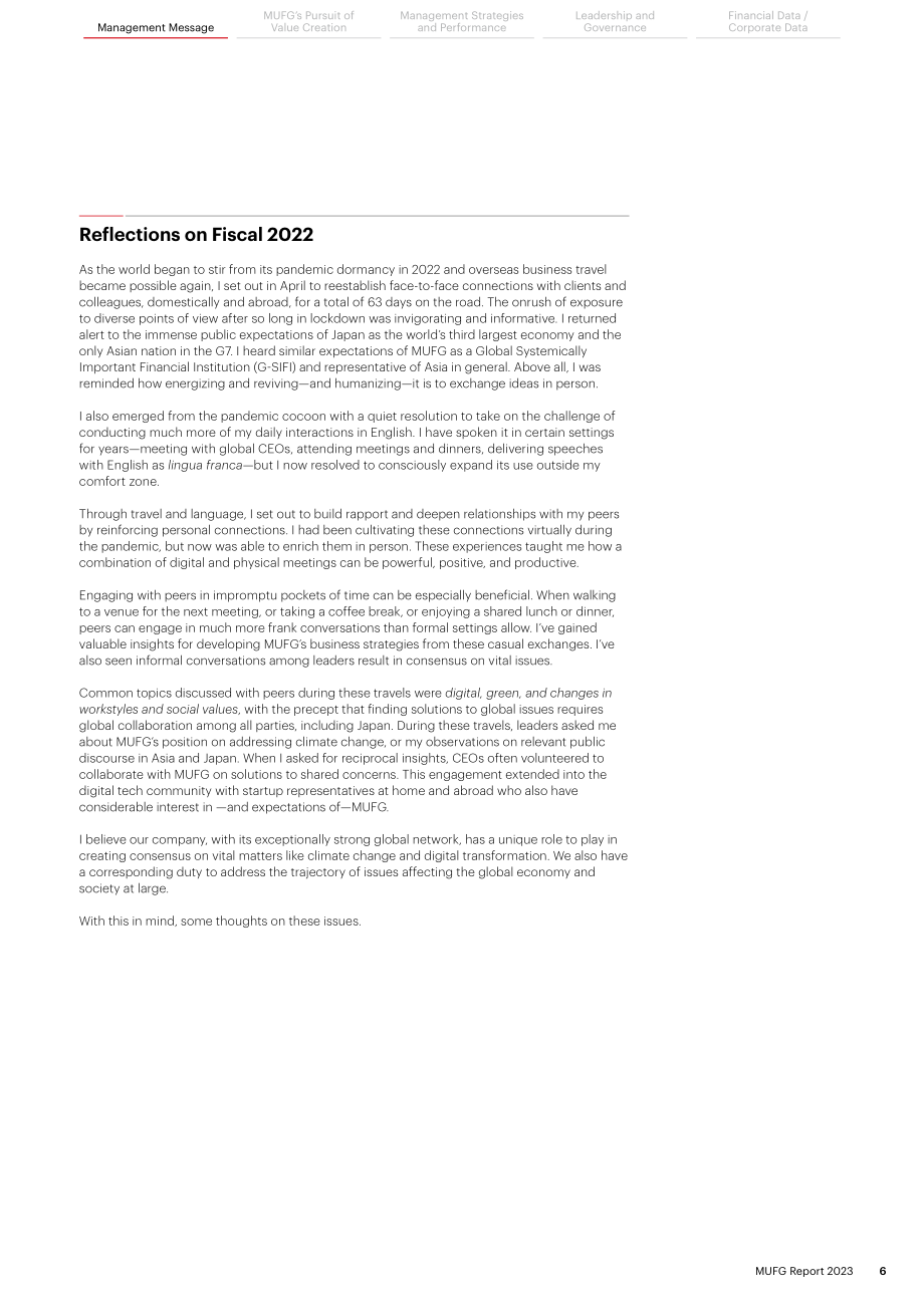 三菱日联金融集团（MUFG）2023财年年度报告（英文版）（146页）.pdf_第7页