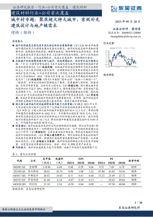 建筑材料行业+公司首次覆盖：城中村专题聚焦超大特大城市有效补充建筑设计与地产链需求-230928（31页）.pdf
