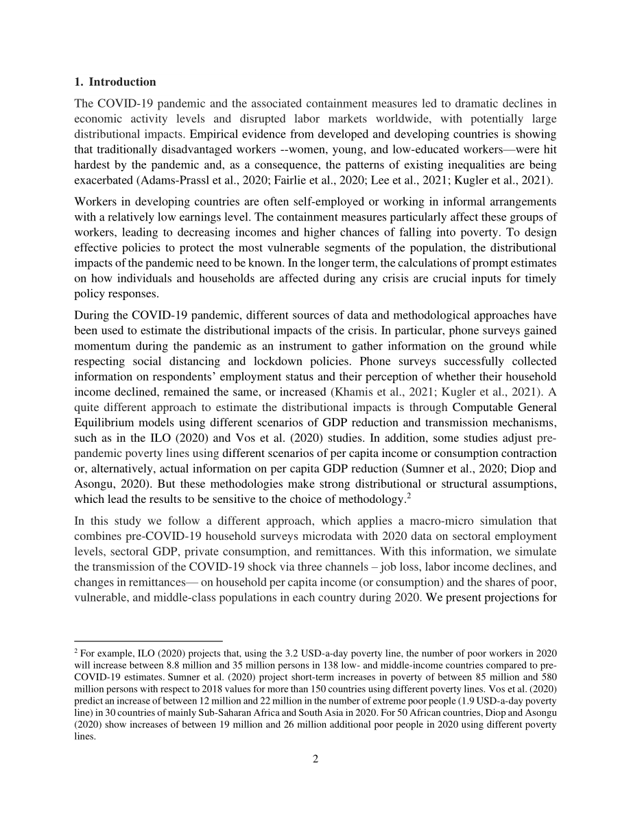 世界银行：2023从中产阶级到贫困阶层-疫情对发展中国家的不平等影响研究报告（英文版）（36页）.pdf_第3页