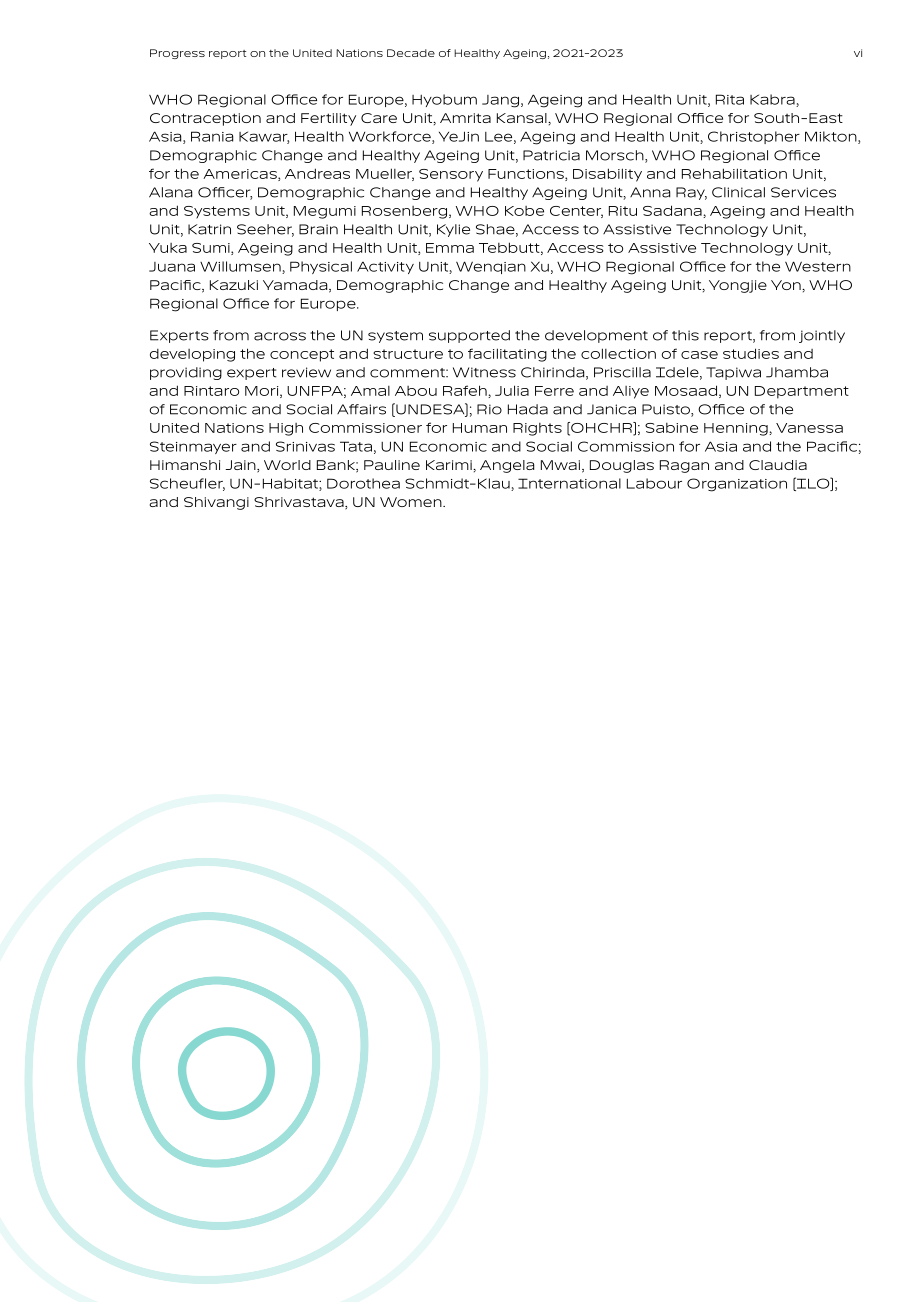 WHO：联合国健康老龄化十年进展报告（2021-2023年）（英文版）（88页）.pdf_第8页