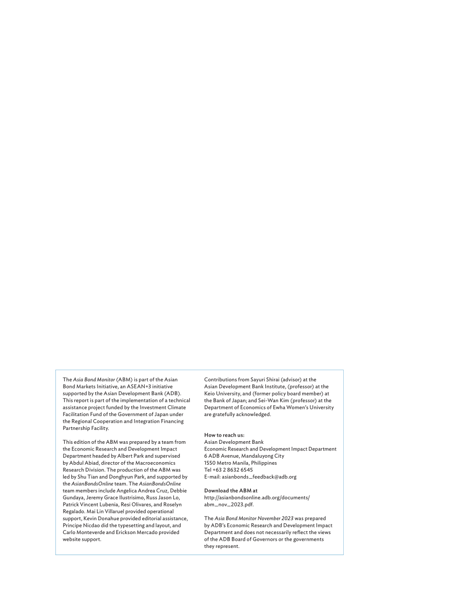 亚洲开发银行：2023亚洲债券监测报告（11月版）（英文版）（60页）.pdf_第2页