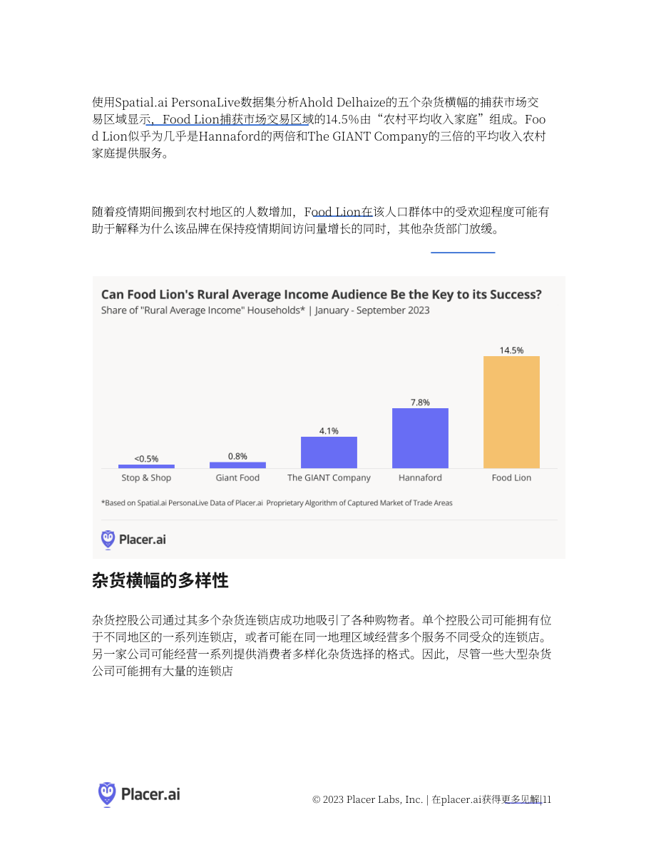 Placer.ai：2023美国三大食品杂货巨头业务范围分析白皮书（英文版）（12页）.pdf_第11页
