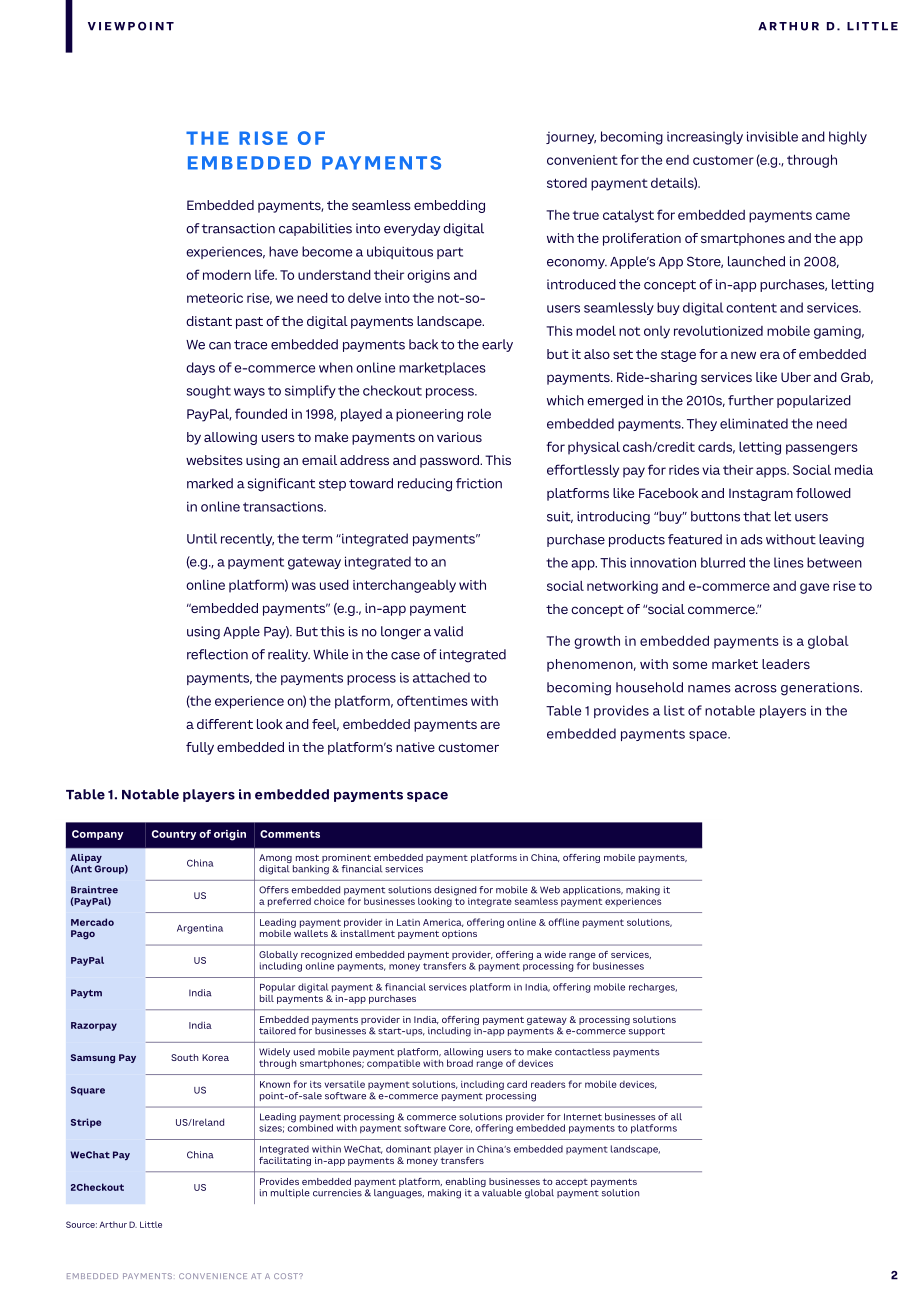 理特咨询：2023嵌入式支付研究报告-便利性是有代价的吗？（英文版）（8页）.pdf_第2页