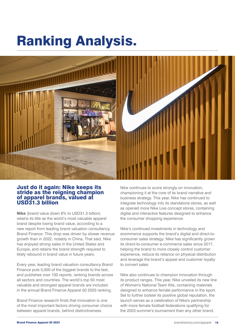 Brand Finance：2023年全球服装品牌价值50强报告（英文版）（31页）.pdf_第10页