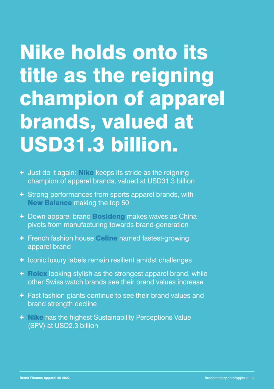 Brand Finance：2023年全球服装品牌价值50强报告（英文版）（31页）.pdf_第8页