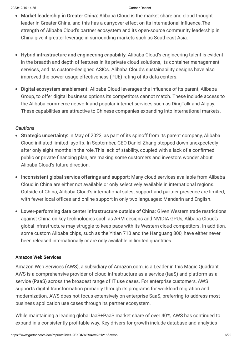 Gartner：2023战略云平台服务魔力象限（英文版）（22页）.pdf_第6页