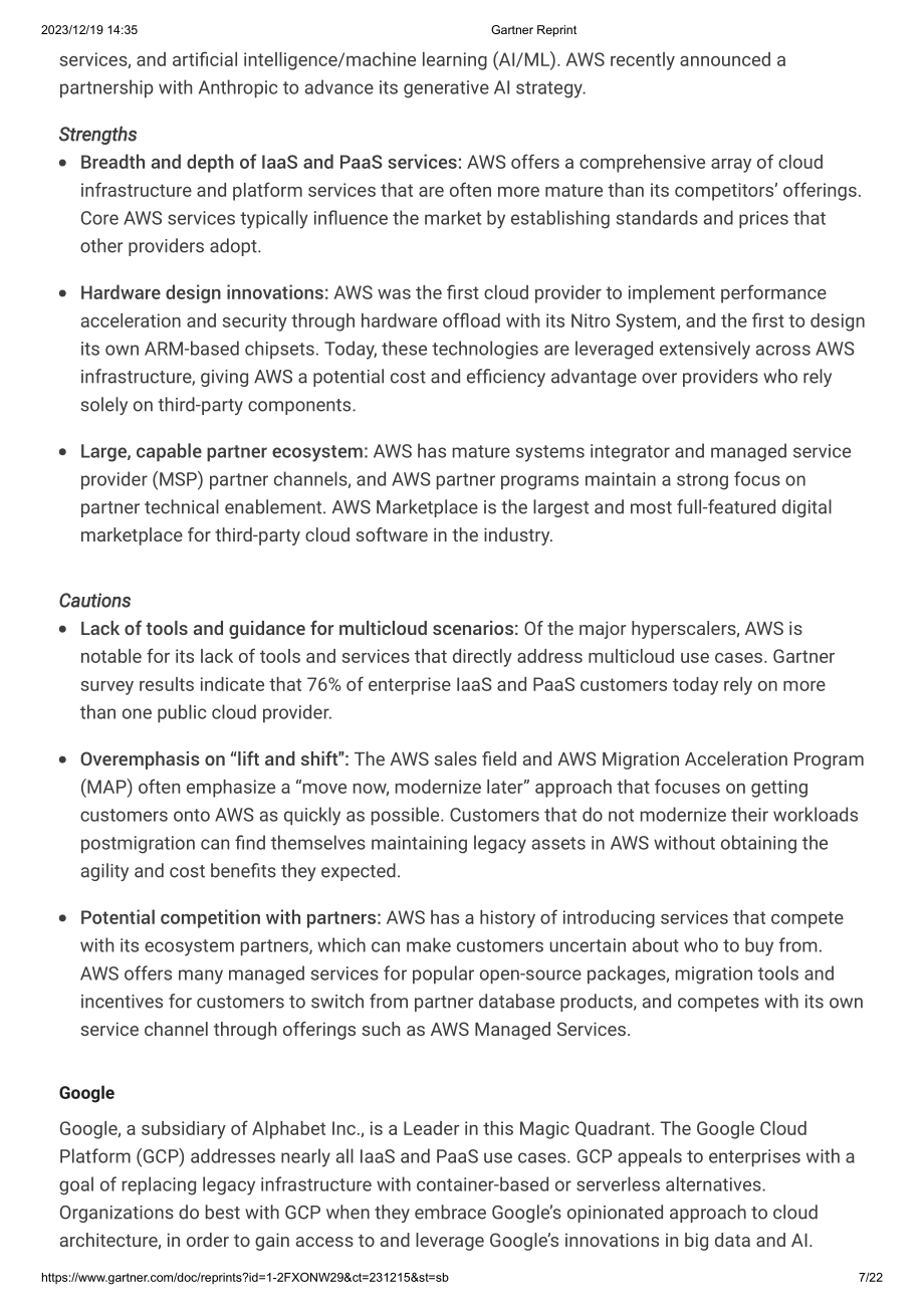 Gartner：2023战略云平台服务魔力象限（英文版）（22页）.pdf_第7页