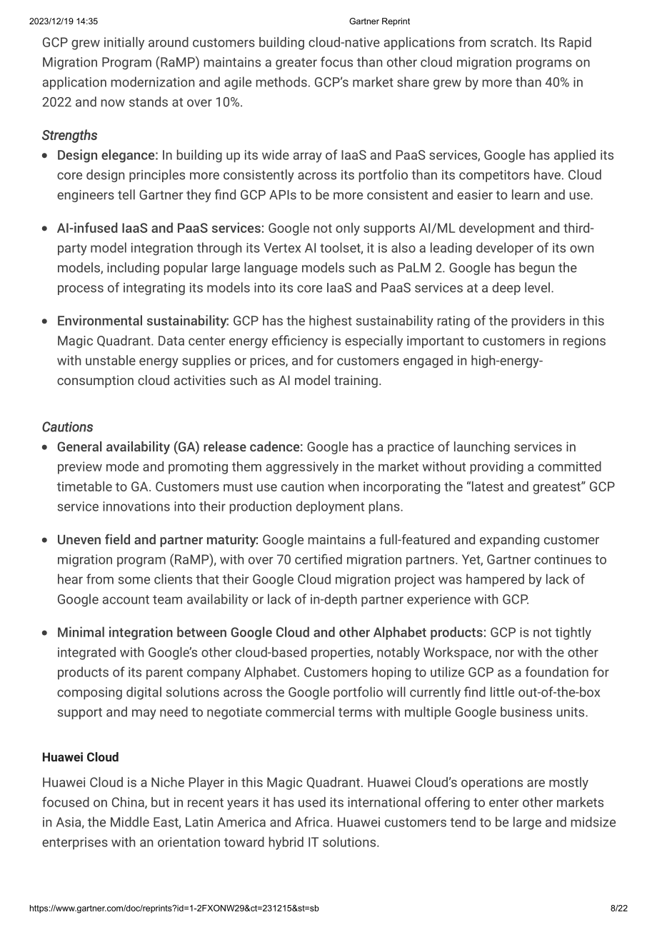 Gartner：2023战略云平台服务魔力象限（英文版）（22页）.pdf_第8页