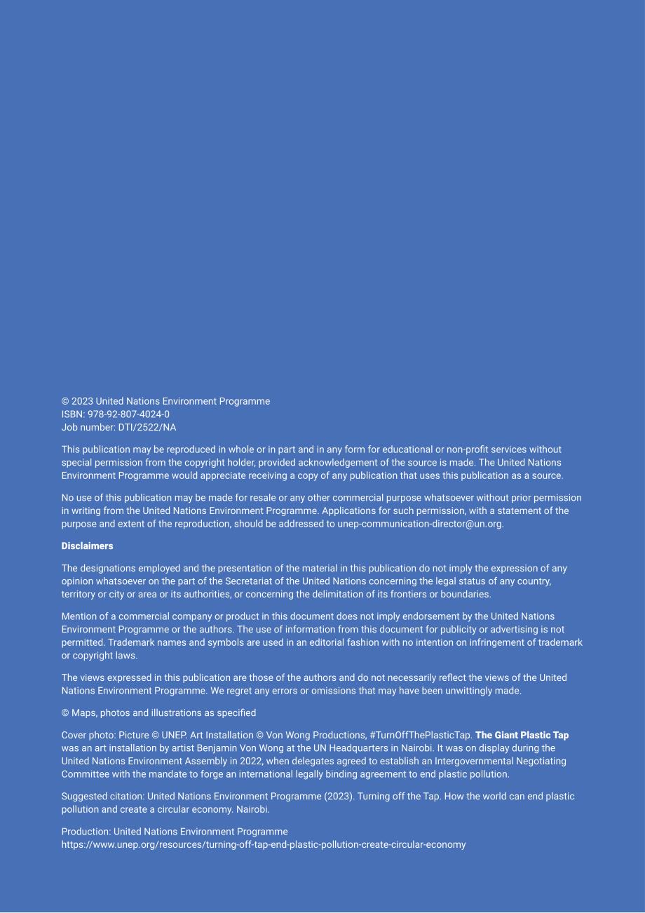 UNDP：切断根源：全世界如何终结塑料污染创造循环经济（2023）（英文版）（88页）.pdf_第2页