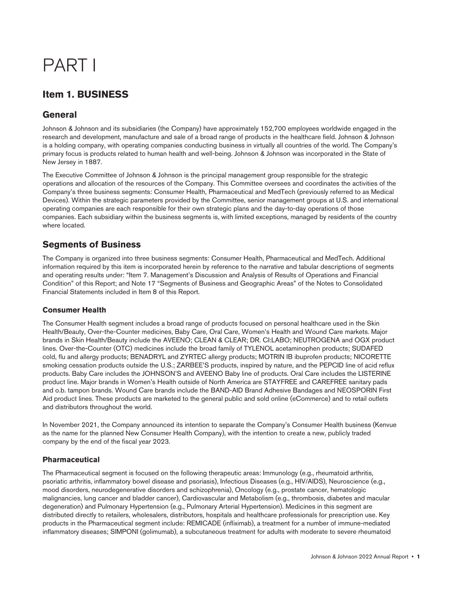 强生Johnson &ampamp Johnson（JNJ）2022年年度报告「NYSE」（英文版）（140页）.pdf_第13页