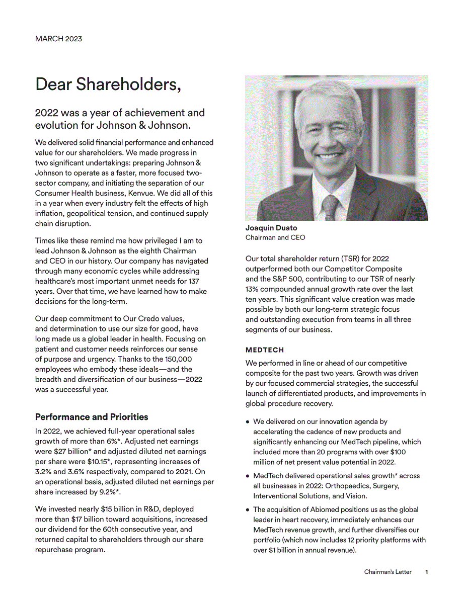强生Johnson &ampamp Johnson（JNJ）2022年年度报告「NYSE」（英文版）（140页）.pdf_第3页