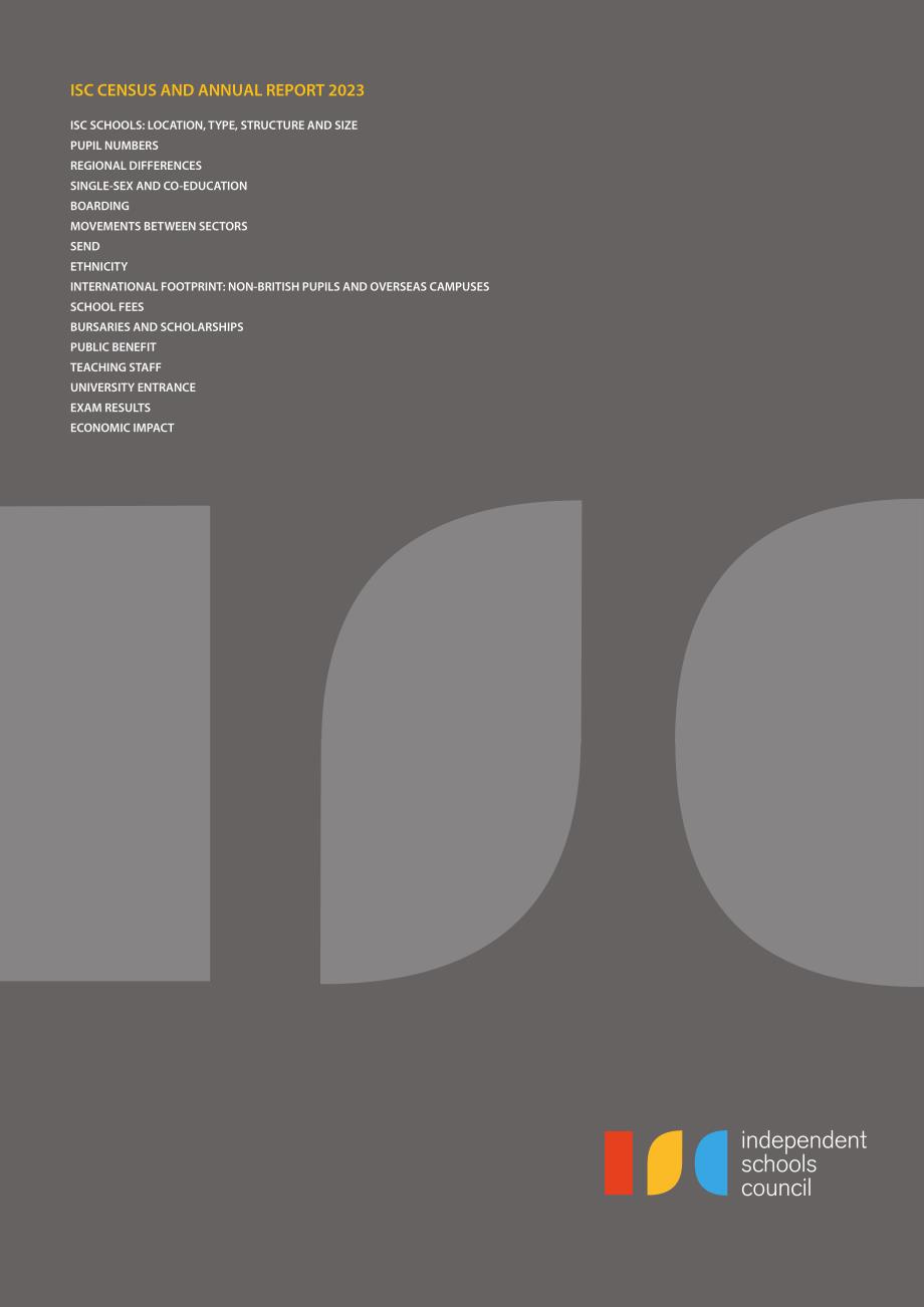英国私校协会（ISC）：2023年英国私立学校报告（英文版）（60页）.pdf_第1页