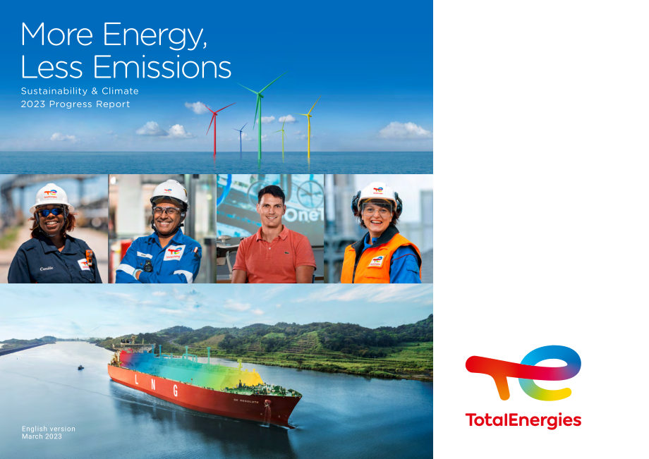 道达尔能源TotalEnergies（TTE）2023年可持续发展与气候进展报告「NYSE」（英文版）（109页）.pdf_第1页