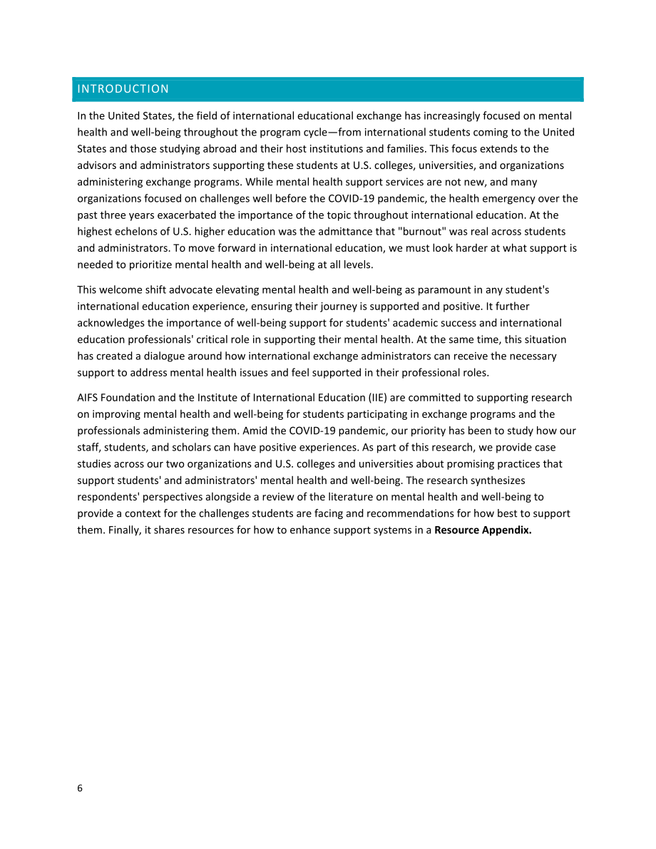 IIE：2023国际教育中的心理健康与福祉研究报告-关于为学生和管理者提供支持的思考（英文版）（26页）.pdf_第7页