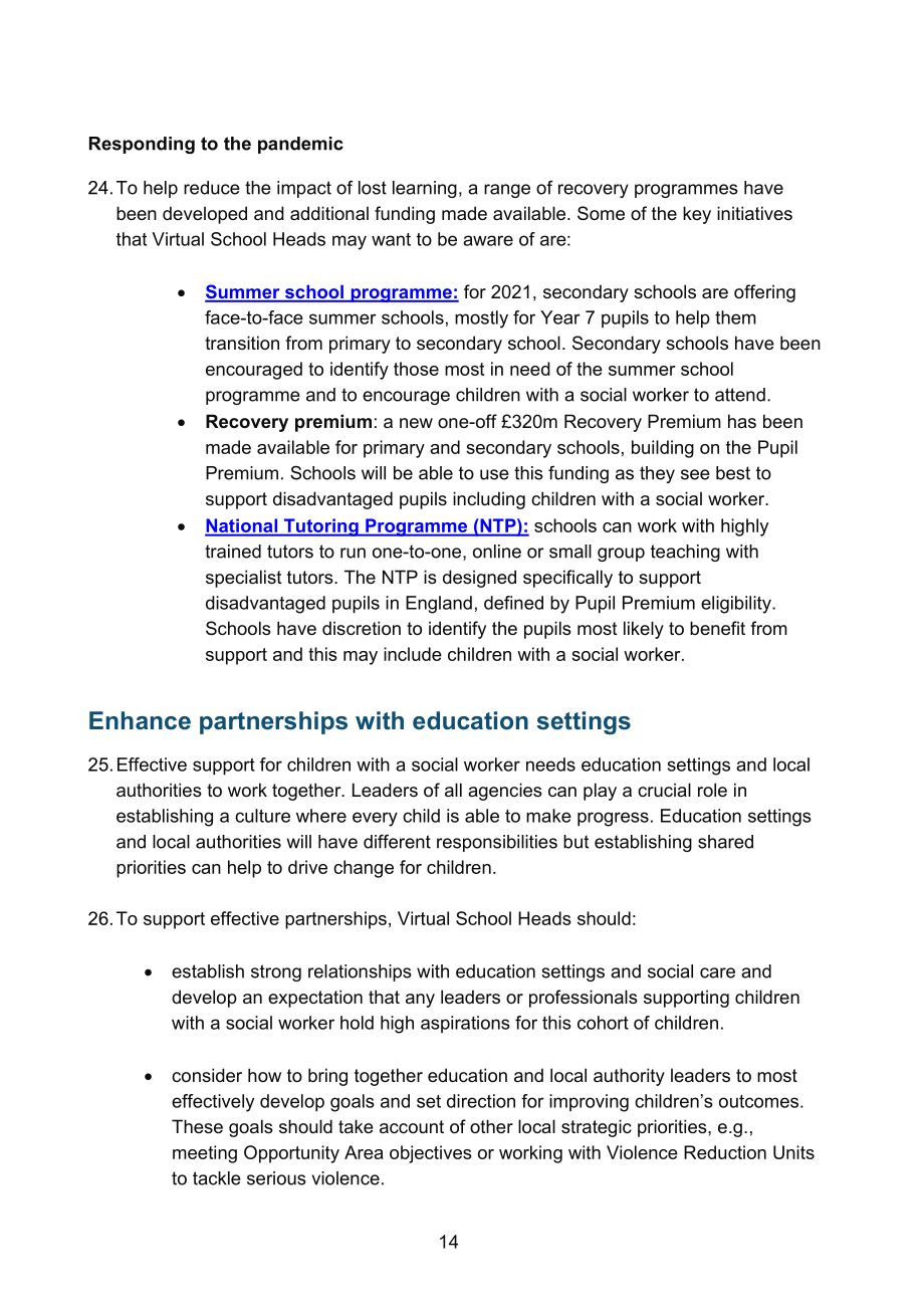 英国教育部：虚拟学校校长的角色延伸：与社会工作者共同促进儿童教育（2023）（英文版）（22页）.pdf_第14页