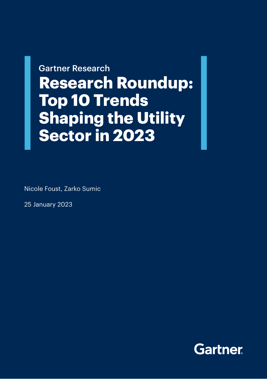 Gartner：2023年公用事业行业十大趋势报告（英文版）（10页）.pdf_第1页