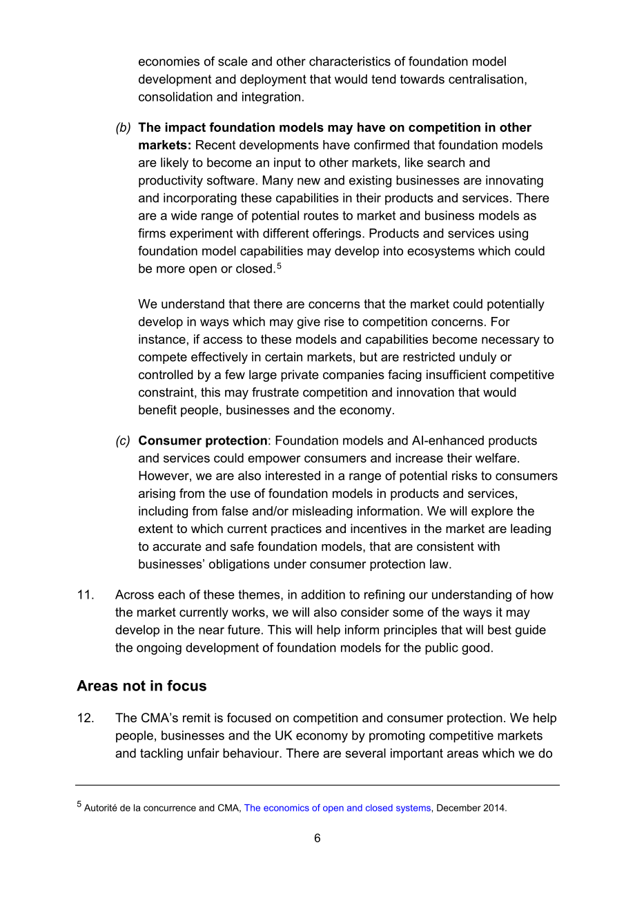英国竞争与市场管理局（CMA）：智能基础模型：初步审查说明（2023）（英文版）（11页）.pdf_第7页