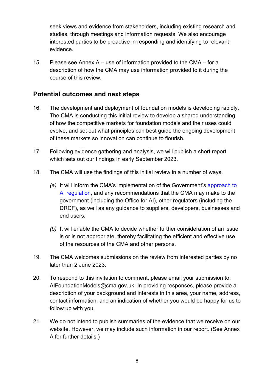 英国竞争与市场管理局（CMA）：智能基础模型：初步审查说明（2023）（英文版）（11页）.pdf_第9页