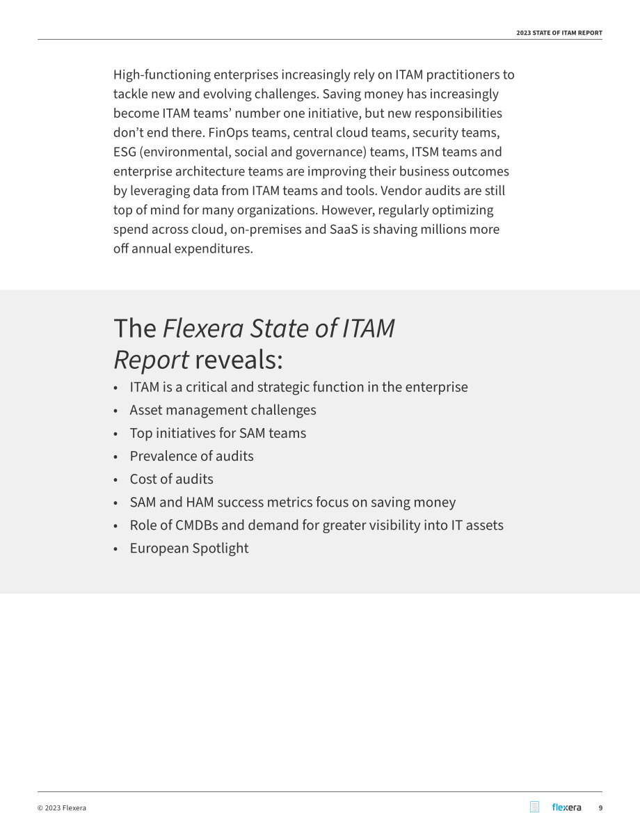 Flexera：2023年信息技术资产管理（ITAM）软件市场现状报告（英文版）（58页）.pdf_第9页