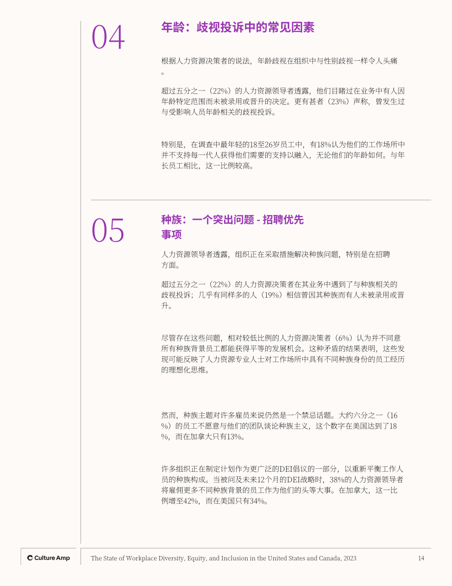 Culture Amp：2023年美国和加拿大工作场所DEI状况报告（英文版）（页）.pdf_第14页