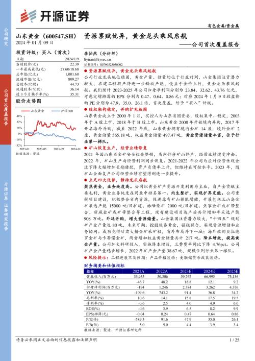 山东黄金-公司首次覆盖报告：资源禀赋优异黄金龙头乘风启航-240109（25页）.pdf