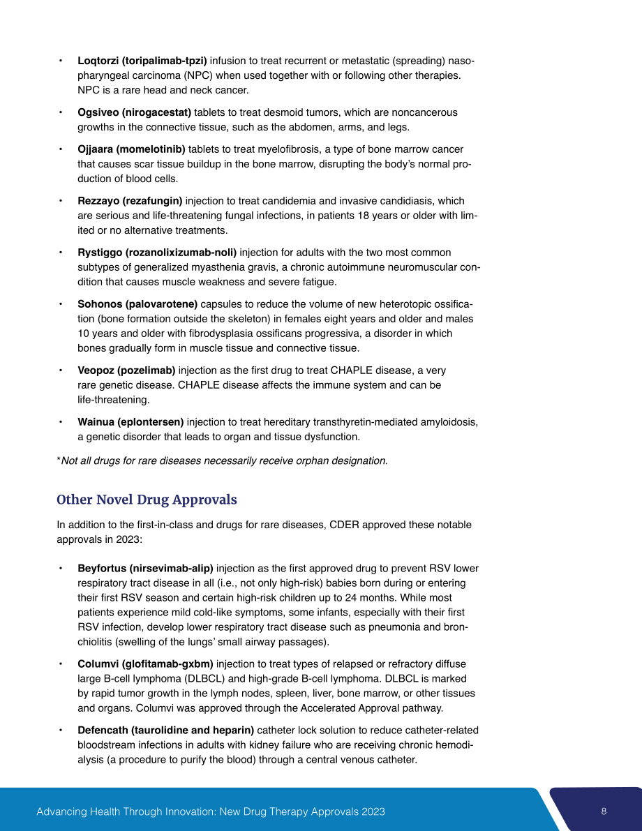 美国FDA药物评价和研究中心（CDER）：2023年度新药获批报告（英文版）（33页）.pdf_第10页