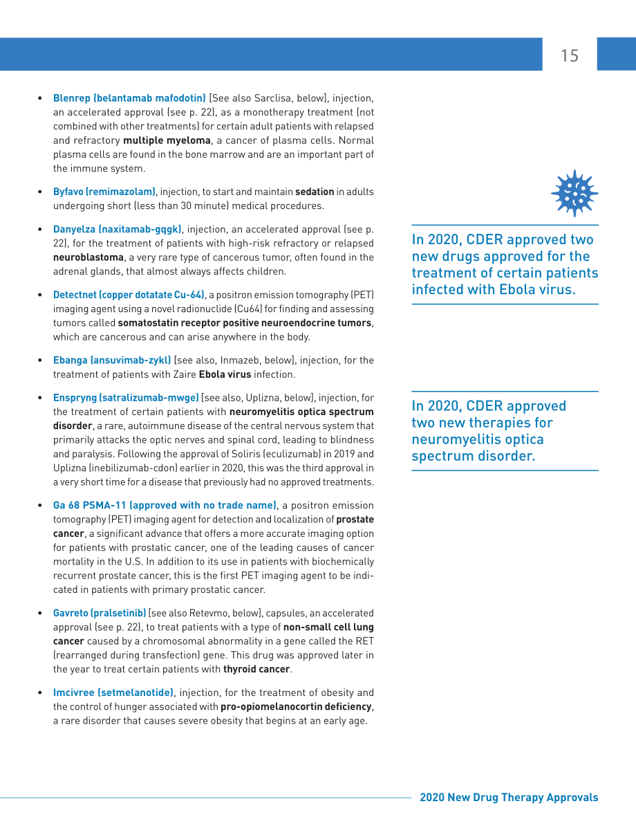 美国FDA药物评价和研究中心（CDER）：2020年度新药获批报告（英文版）（44页）.pdf_第15页