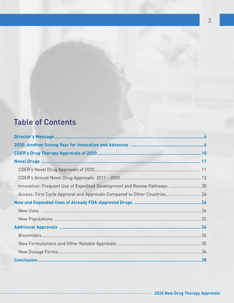 美国FDA药物评价和研究中心（CDER）：2020年度新药获批报告（英文版）（44页）.pdf_第3页