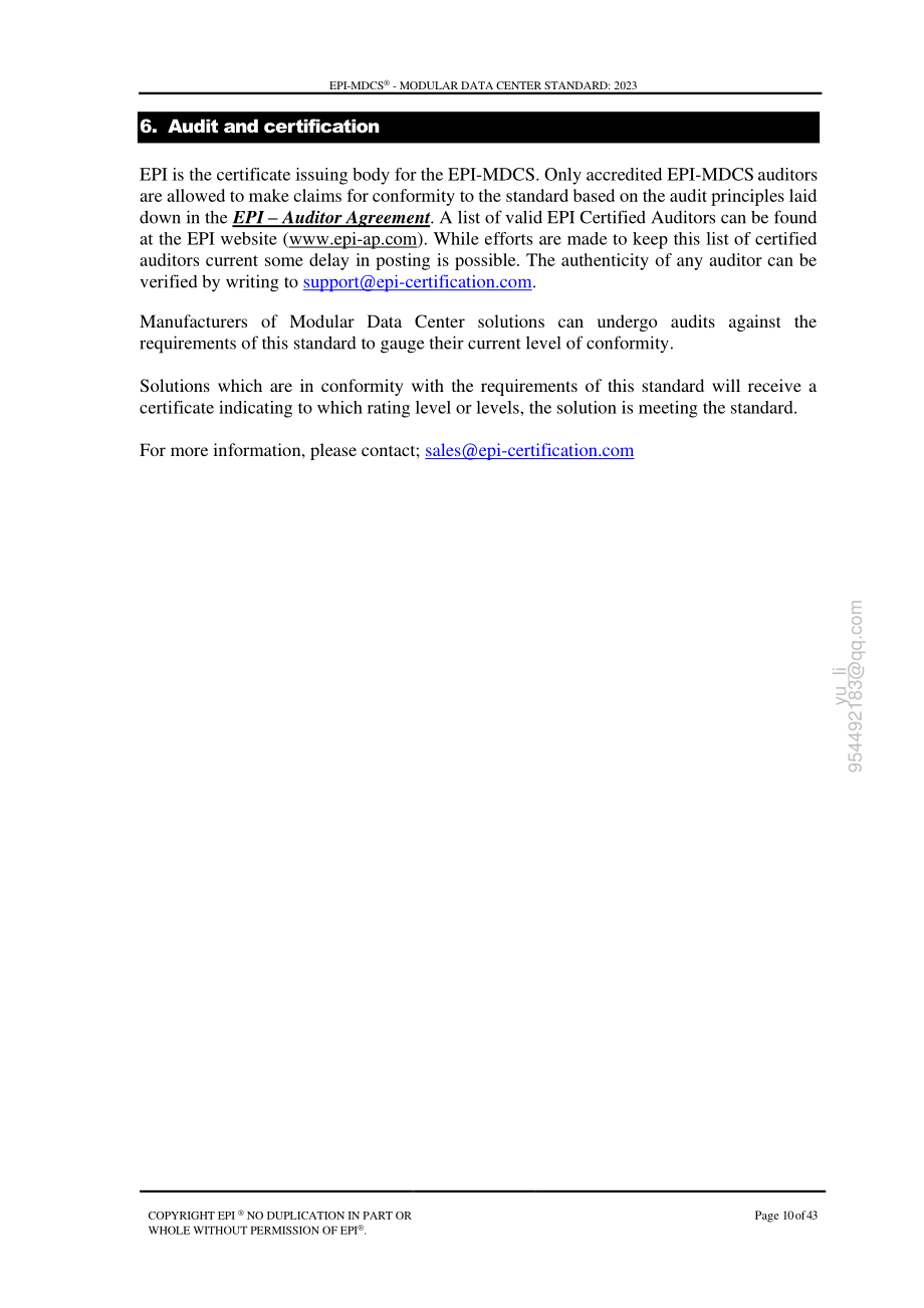 国际权威数据中心认证机构（EPI）：模块化数据中心标准（2023）（英文版）（43页）.pdf_第10页