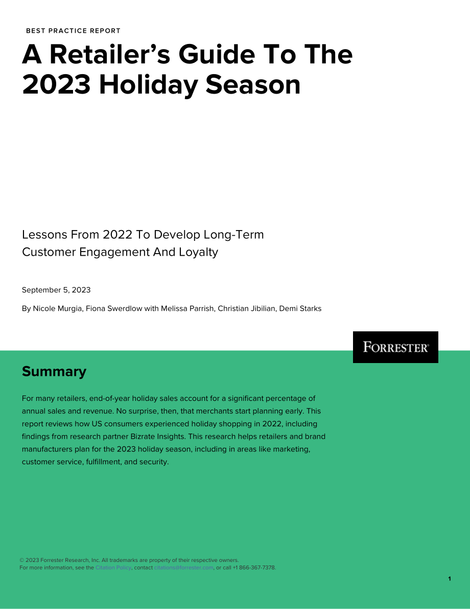 Forrester：2023年假日购物季规划指南（英文版）（26页）.pdf_第2页
