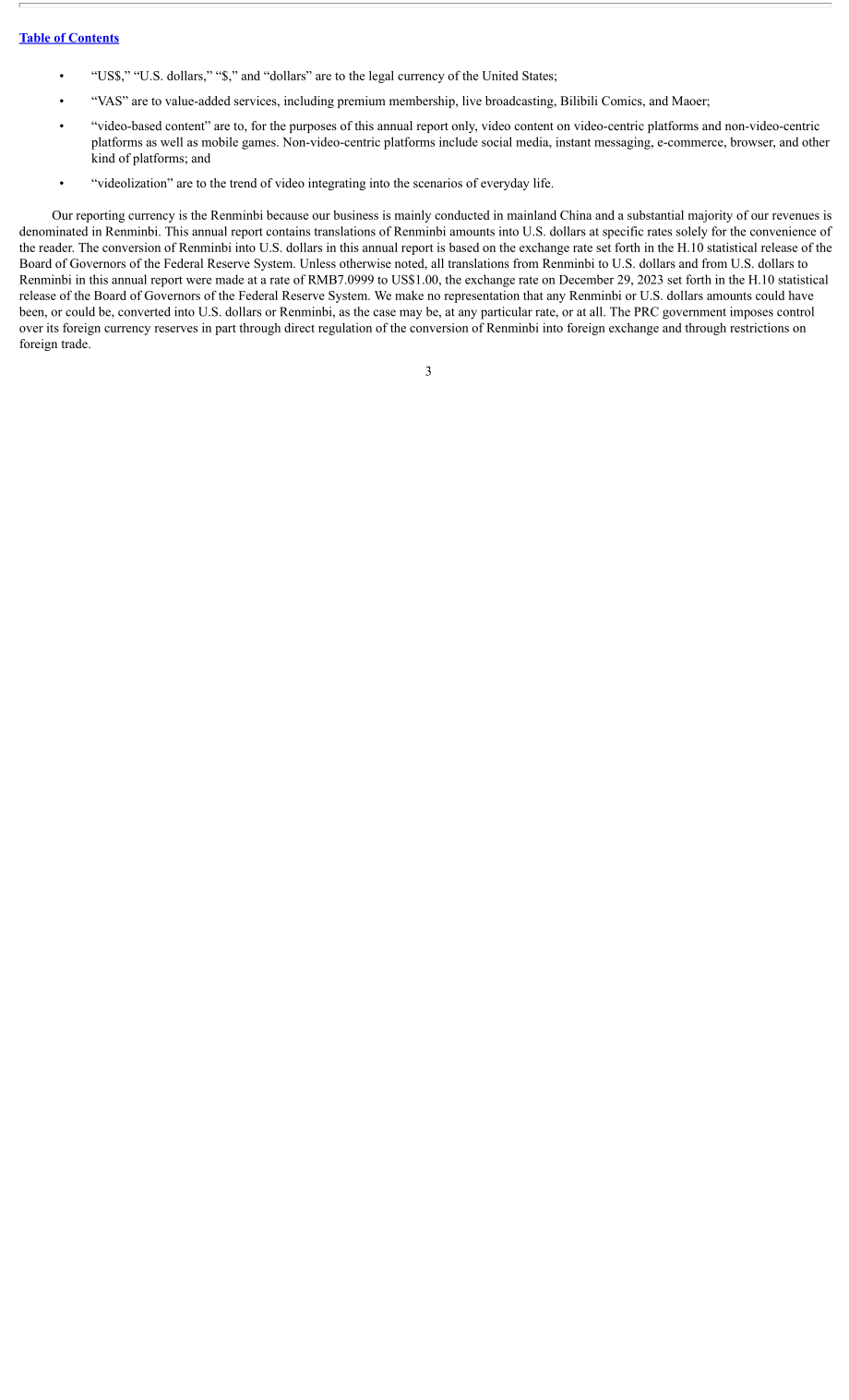 哔哩哔哩Bilibili Inc.（BILI）2023年20-F年度报告「NASDAQ」（英文版）（266页）.pdf_第6页