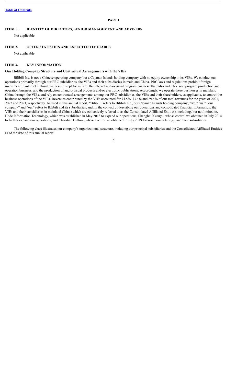哔哩哔哩Bilibili Inc.（BILI）2023年20-F年度报告「NASDAQ」（英文版）（266页）.pdf_第8页