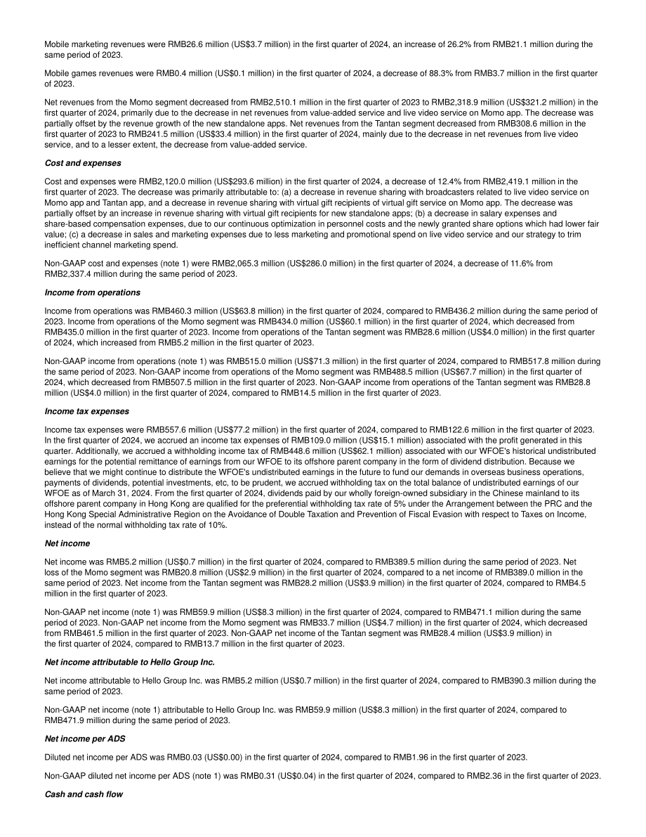 挚文集团2024年第一季度财报（英文版）（10页）.pdf_第2页