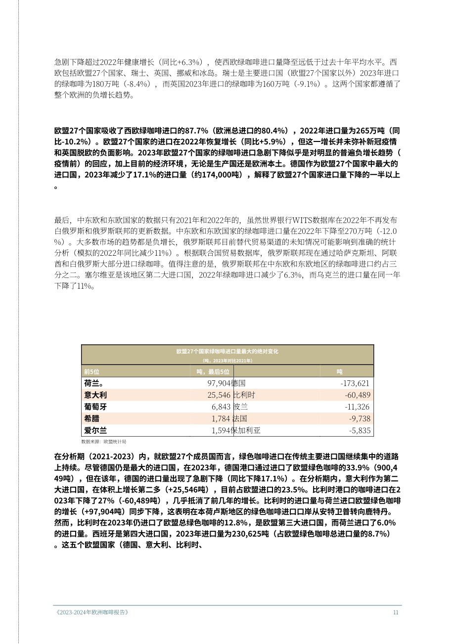 欧盟咖啡联合会（ECF）：2023-2024年欧洲咖啡报告（英文版）（50页）.pdf_第11页