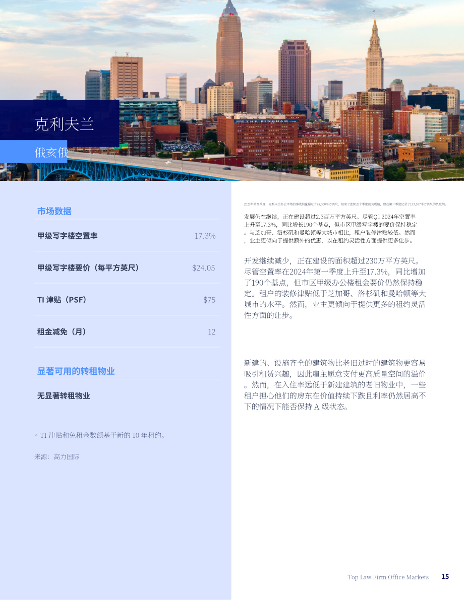 高力国际（Colliers）：2024年北美律所办公楼市场年度回顾和展望报告（英文版）（32页）.pdf_第15页