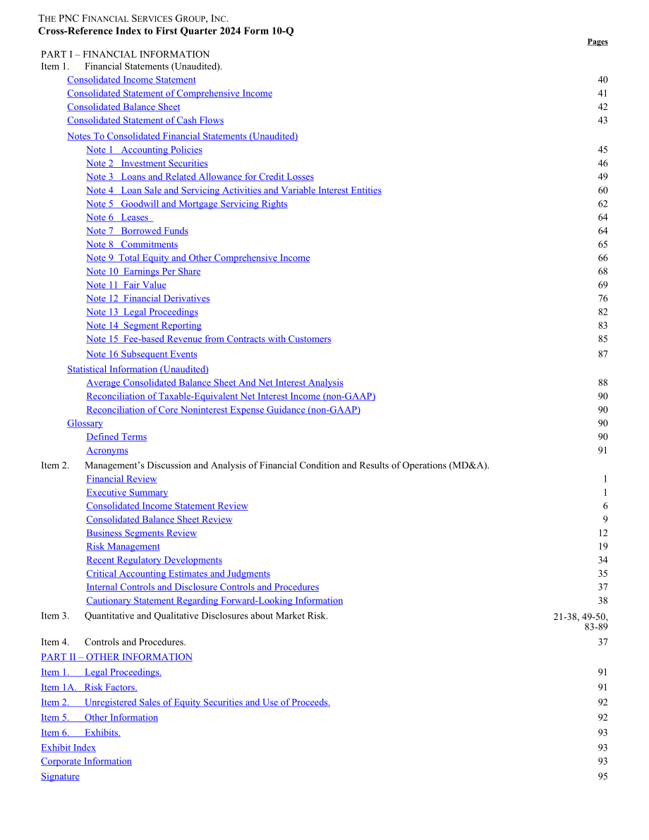 PNC金融服务集团2024年第一季度财报（英文版）（104页）.pdf_第2页