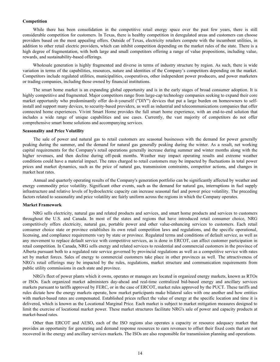 NRG Energy（NRG）2023年10-K年度报告（英文版）（169页）.pdf_第14页