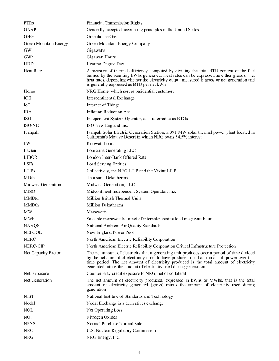 NRG Energy（NRG）2023年10-K年度报告（英文版）（169页）.pdf_第4页